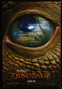 0686UF DINOSAUR DS advance 1sh '00 Disney, great image of prehistoric world in dinosaur eye!