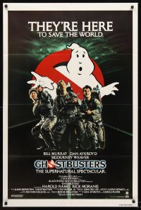 1218FF GHOSTBUSTERS int'l 1sh '84 Bill Murray, Aykroyd & Harold Ramis are here to save the world!