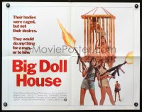 622FF BIG DOLL HOUSE int'l 1/2sheet '71 artwork of Pam Grier & sexy caged girls with huge guns!