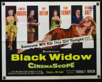 0624FF BLACK WIDOW 1/2sh '54 Ginger Rogers, Gene Tierney, Van Heflin, George Raft, sexy art!
