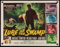 1097FF LURE OF THE SWAMP 1/2sh '57 two men & a super sexy woman find their destination is Hell!