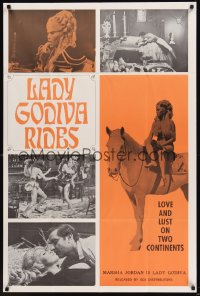 0522FF LADY GODIVA RIDES 1sh '69 sexy Marsha Jordan, love and lust on two continents!