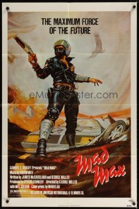 1303FF MAD MAX 1sh R83 art of wasteland cop Mel Gibson, George Miller Australian classic!