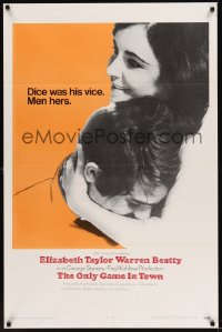 0308TF ONLY GAME IN TOWN int'l 1sh '70 Elizabeth Taylor & Warren Beatty are in love in Las Vegas!