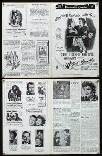 849 WITHOUT RESERVATIONS pressbook R60s many great images of of John Wayne & Claudette Colbert!