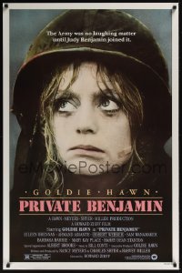 0325UF PRIVATE BENJAMIN 1sh '81 funny image of depressed military Goldie Hawn!