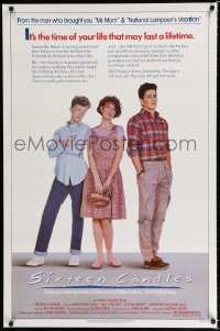 1621UF SIXTEEN CANDLES 1sh '84 Molly Ringwald, Anthony Michael Hall, directed by John Hughes!