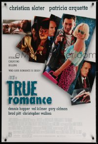 2402UF TRUE ROMANCE DS 1sh '93 Christian Slater, Patricia Arquette, by Quentin Tarantino!