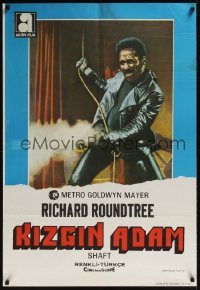0871UF SHAFT Turkish '71 classic image of tough Richard Roundtree shooting gun!