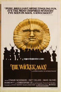 #1979 WICKER MAN 1sh R80 Christopher Lee, Britt Ekland, cult horror classic!