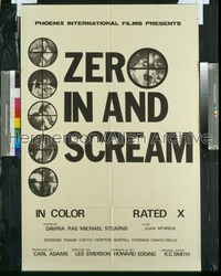 ZERO IN & SCREAM 1sh '70