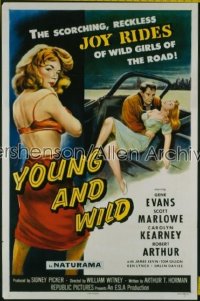 YOUNG & WILD ('58) 1sh '58