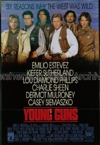YOUNG GUNS ('88) 1sh '88