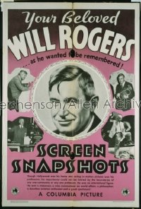 YOUR BELOVED WILL ROGERS 1sh '35