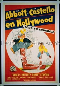 ABBOTT & COSTELLO IN HOLLYWOOD 1sh '45