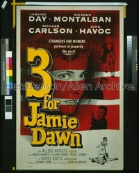 3 FOR JAMIE DAWN style A 1sh '56