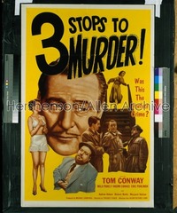 3 STOPS TO MURDER 1sh '53