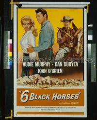 6 BLACK HORSES 1sh '62