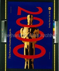 72ND ANNUAL ACADEMY AWARDS 1sh '00 cool Oscar trophy design!