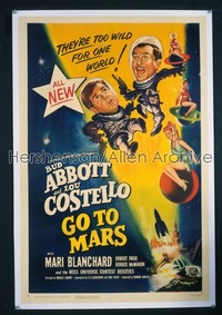ABBOTT & COSTELLO GO TO MARS 1sh '53