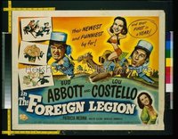 ABBOTT & COSTELLO IN THE FOREIGN LEGION style B 1/2sh '50