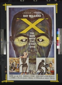 X: THE MAN WITH THE X-RAY EYES 1sh '62