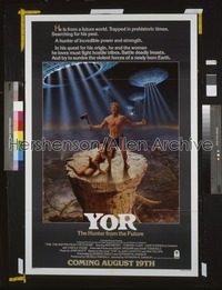 YOR, THE HUNTER FROM THE FUTURE 1sh '82