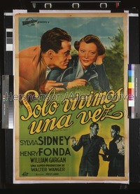 YOU ONLY LIVE ONCE ('37) Argentinean R40s