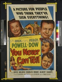 YOU NEVER CAN TELL ('51) 1sh '51