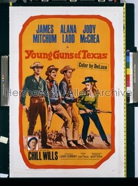 YOUNG GUNS OF TEXAS 1sh '63