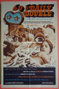 #7210 6 - 9 THE DAILY DOUBLE 1sh '70 movie 