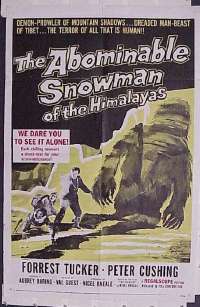 ABOMINABLE SNOWMAN OF THE HIMALAYAS 1sheet