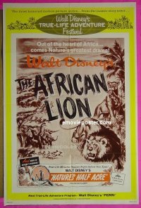 #2150 AFRICAN LION 1sh R64 Walt Disney 