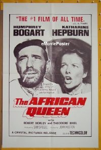 #010 AFRICAN QUEEN 1sh R70s Bogart, Hepburn 