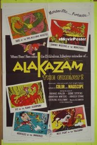 #049 ALAKAZAM THE GREAT 1sh '60 Avalon 