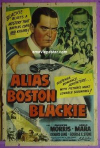 #0128 ALIAS BOSTON BLACKIE 1sh '42 Morris 