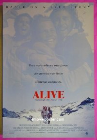 F035 ALIVE DS 8 one-sheet movie posters '93 Ethan Hawke, Vincent Spano