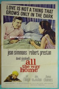 #4071 ALL THE WAY HOME 1sh '63 Simmons 