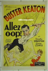 #035 ALLEZ OOP linen 1sh '34 Buster Keaton 