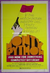 #0155 &NOW SOMETHING COMPLETELY DIFFERENT 1sh R70s Monty Python kills the motion picture!