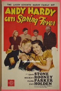 #014 ANDY HARDY GETS SPRING FEVER style D 1sh 