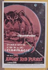 #375 ANGRY RED PLANET 1sh '60 Mohr, Hayden 