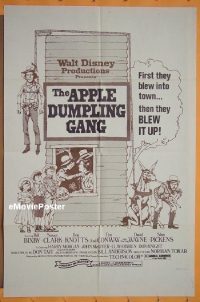 #085 APPLE DUMPLING GANG 1sh '75 Disney,Bixby 