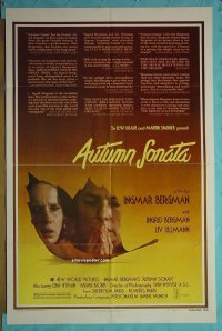 #7178 AUTUMN SONATA 1sh '78 Ingmar Bergman