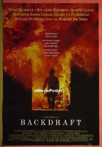 #4631 BACKDRAFT DS advance 1sh '91 Russell 