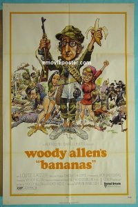 #026 BANANAS 1sh '71 Woody Allen, Lasser 