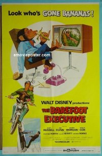 #7287 BAREFOOT EXECUTIVE 1sh '71 Walt Disney 