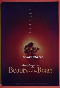 #2183 BEAUTY & THE BEAST 1sh '91 Walt Disney