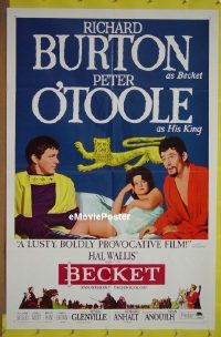 #067 BECKET style B 1sh '64 Burton, O'Toole 