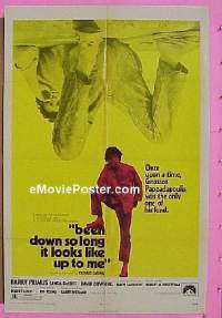 P186 BEEN DOWN SO LONG IT LOOKS UP TO ME one-sheet movie poster '71 Primus